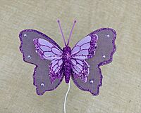 Glitter Butterfly - White/Pink/Purple/Champagne