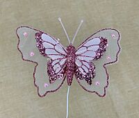 Glitter Butterfly - White/Pink/Purple/Champagne