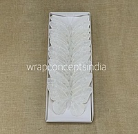 Glitter Butterfly - White/Silver/Gold