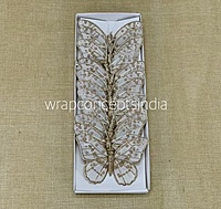 Glitter Butterfly - White/Silver/Gold