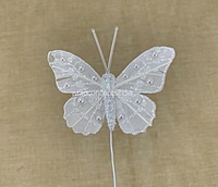 Glitter Butterfly - White/Pink/Emerald/Gold/Silver