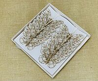 Glitter Butterfly - White/Pink/Emerald/Gold/Silver