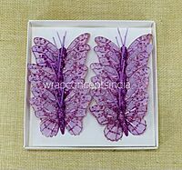 Glitter Butterfly - White/Pink/Emerald/Gold/Silver