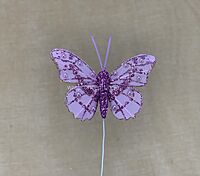 Glitter Butterfly - White/Pink/Emerald/Gold/Silver
