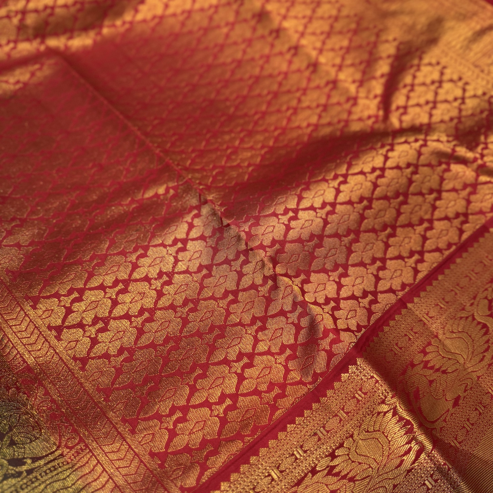 Jade Green Kanchipuram Silk Saree