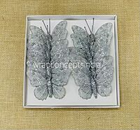 Glitter Butterfly - White/Pink/Emerald/Gold/Silver