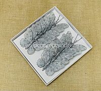 Glitter Butterfly - White/Pink/Emerald/Gold/Silver