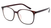 Unisex Oversized Square Spectacle Frame. Brown Color Frame. Unisex Oversized Square Spectacle Frame. Brown Color Frame.