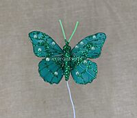 Glitter Butterfly - White/Pink/Emerald/Gold/Silver
