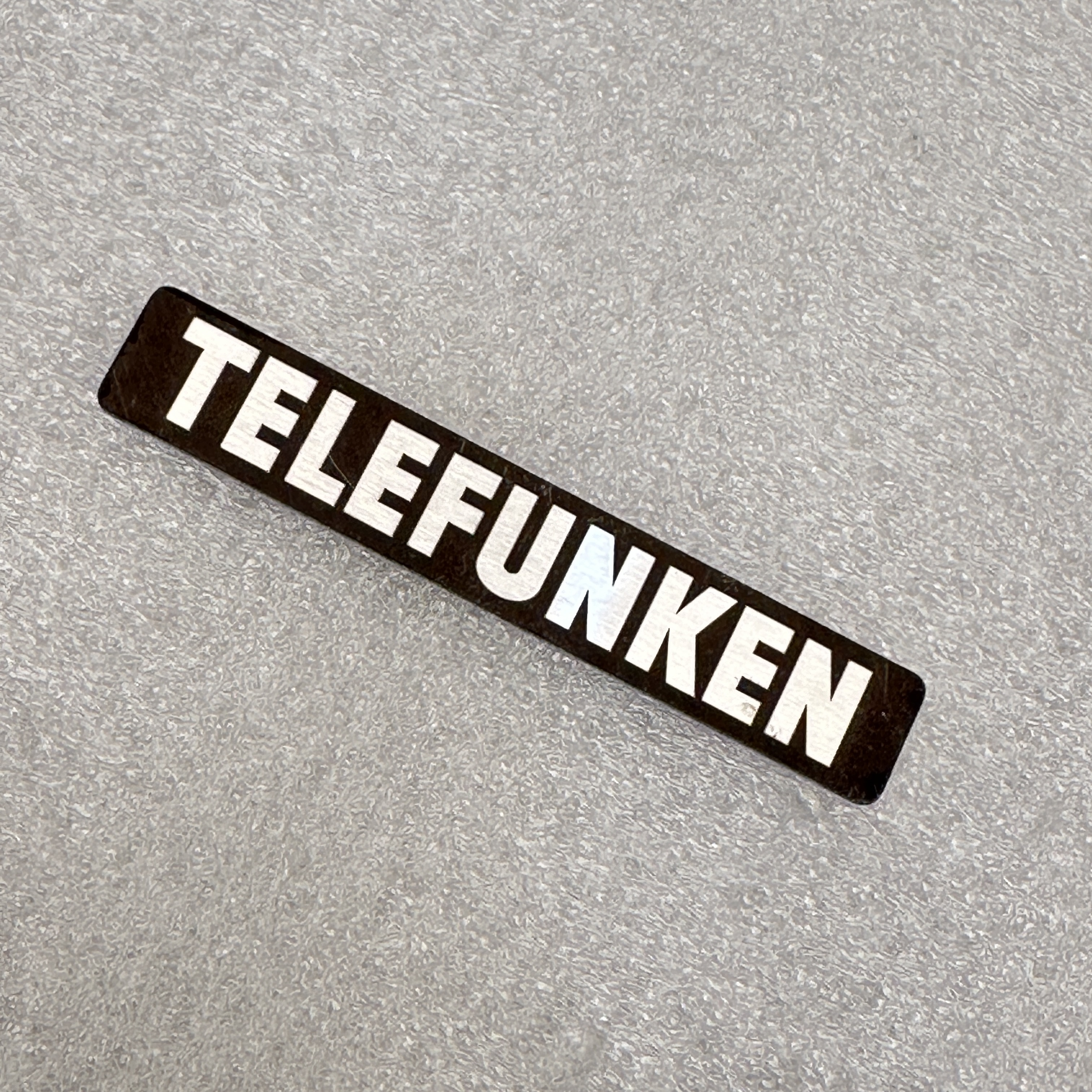 Replacement Metal Logo for Telefunken - ML-TFN-01 Replacement Metal Logo for Telefunken - ML-TFN-01
