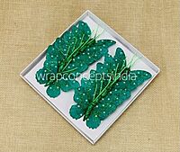 Glitter Butterfly - White/Pink/Emerald/Gold/Silver