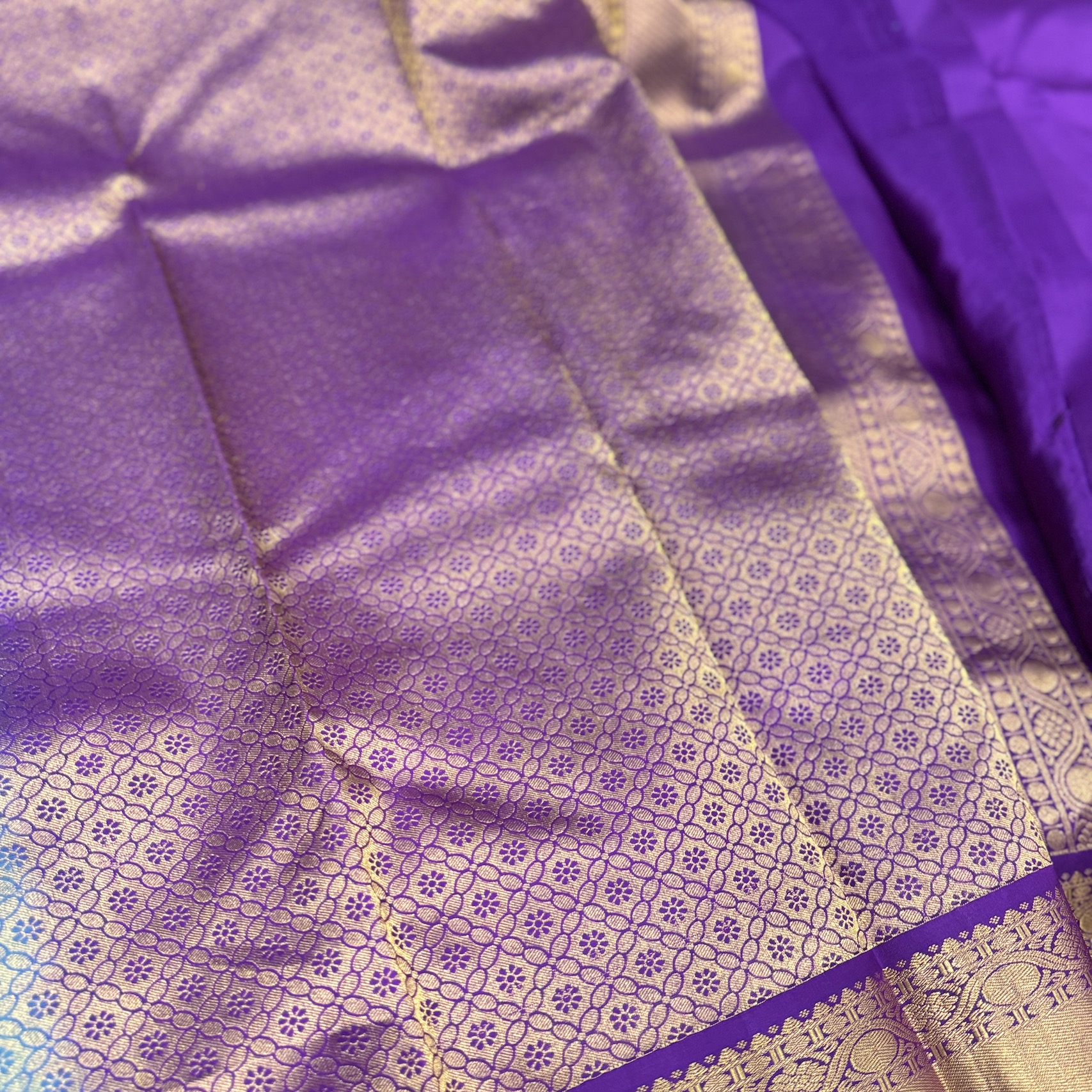 Teal Kanchipuram Silk Saree