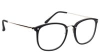 Unisex Oversized Square Spectacle Frame. Matte Black Frame.
