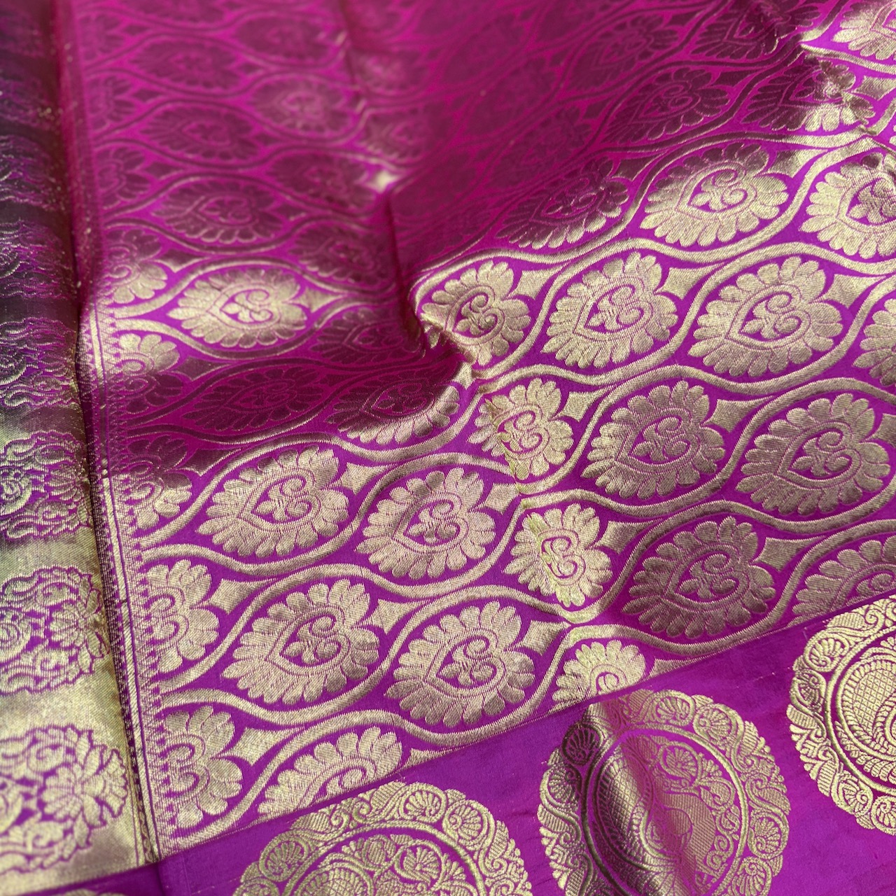 Ashberry Blue Kanchipuram Silk Saree