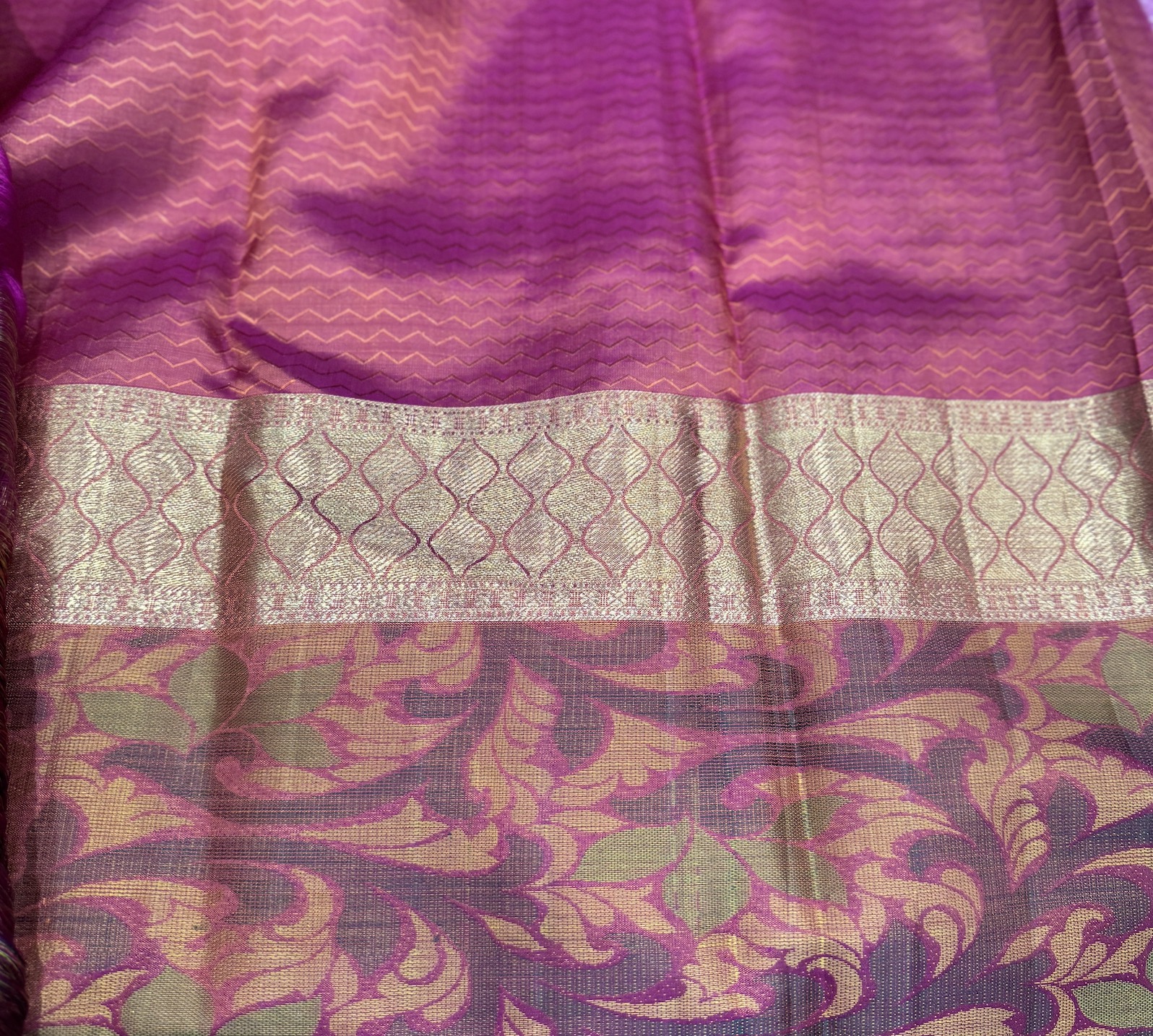 Tomato Red Kanchipuram Silk Saree