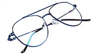 Unisex Aviator Spectacle Frame. Blue Frame. Size-Medium