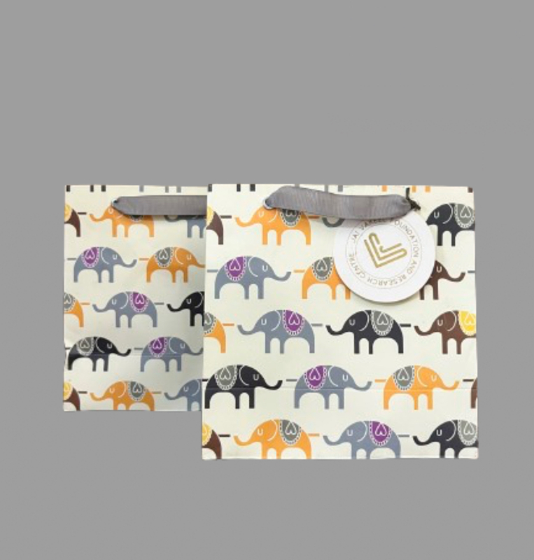 SET OF 2 ELEPHANT MINI BAGS