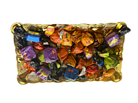 Silver coated plastic decorative plates with elephant design(Pack of 5pcs) Silver coated plastic decorative plates with elephant design(Pack of 5pcs)