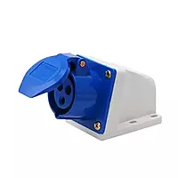 16A Industrial Wall Mount Type Socket - 3 Pin