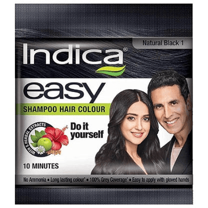INDICA HAIR COLOR NATURAL BLACK 25ML