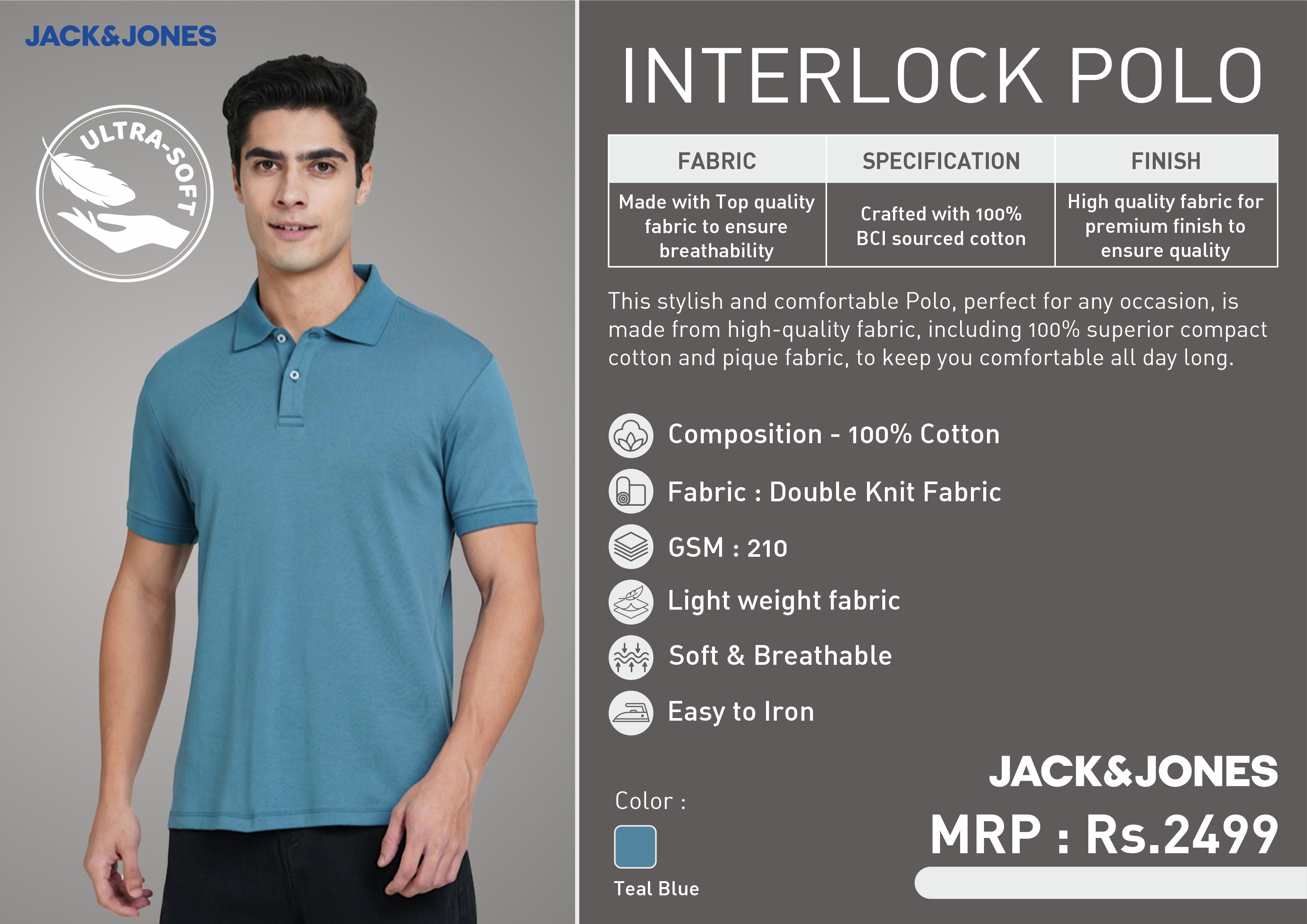 Jack & Jones Interlock Polo T- Shirt