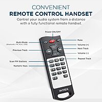 Intex 2.1 Shine FMUB Multimedia Speaker – 45W, Bluetooth/USB/AUX/FM, LED Display & IR Remote Control Intex 2.1 Shine FMUB Multimedia Speaker – 45W, Bluetooth/USB/AUX/FM, LED Display & IR Remote Control