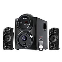 Intex 2.1 Shine FMUB Multimedia Speaker – 45W, Bluetooth/USB/AUX/FM, LED Display & IR Remote Control Intex 2.1 Shine FMUB Multimedia Speaker – 45W, Bluetooth/USB/AUX/FM, LED Display & IR Remote Control