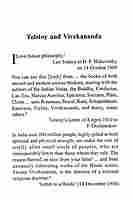 Tolstoy and Swami Vivekananda
