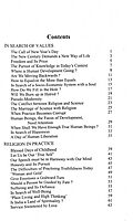 In Search of Spiritual Values