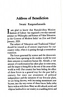 Philosophy and Science of Value Education in the context of Modern India