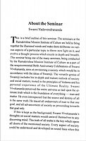 Swami Vivekananda's Vision of Future Society