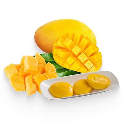 IQF Totapuri Mango Dieces 10x10mm in 1kg Pkt