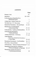 Sri Ramakrishna: In the Eyes of Brahmo and Christian Admirers Sri Ramakrishna: In the Eyes of Brahmo and Christian Admirers