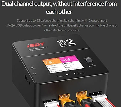 ISDT D2 Mark II Dual Channel 200W Smart Battery Charger