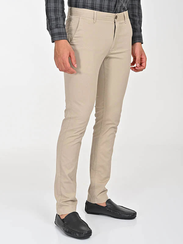 Men Brooklyn Fit Cotton Stretch Trousers