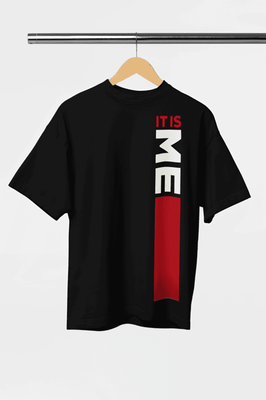 IT IS ME Black oversized tshirt