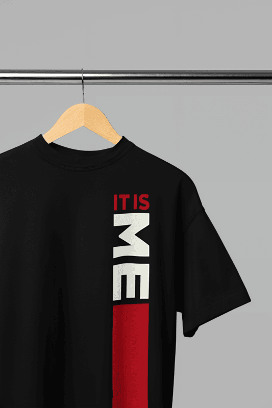 IT IS ME Black oversized tshirt