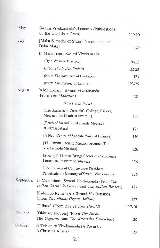 Swami Vivekananda In Contemporary Indian News Vol. 5
