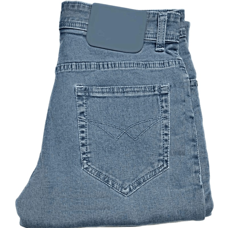 Ice Blue Plain Jeans