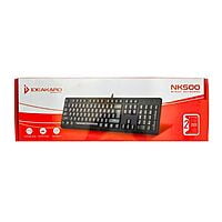 IDEAKARD Wired Keyboard | NK500 | Full-Size Keyboard | USB Plug-and-Play | Black