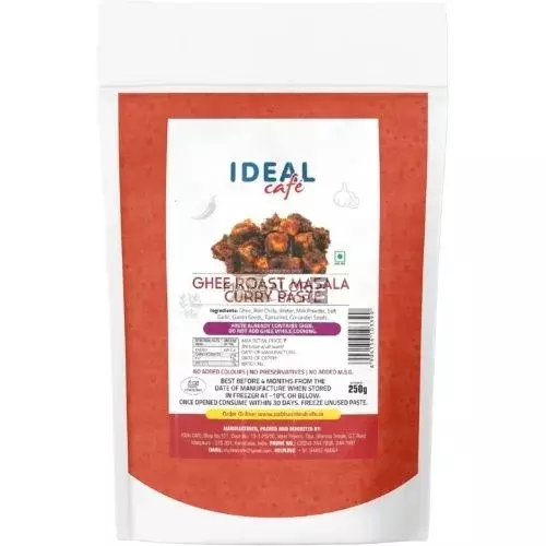 Ideal Cafe Ghee Roast Masala Paste – Authentic Mangalorean Curry Flavor | Ready-to-Cook – 250g