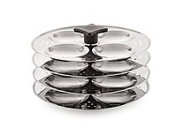 Sonu Stainless Steel Idly Cooker with Micro Holes, Triply Base, Induction Compatible