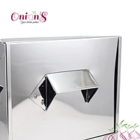 Onions Stainless Steel Cauka/Square/Cubic Idly cooker – FOR HOME USE ONLY