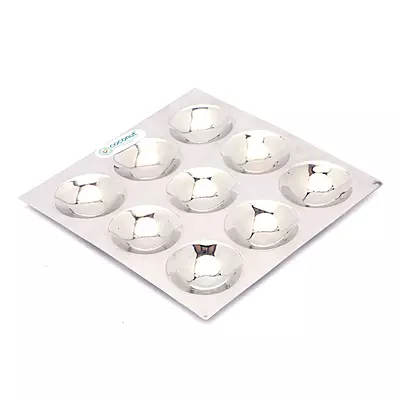 Stainless Steel Cauka/Square/Cubic Idly Cooker 6 Plates