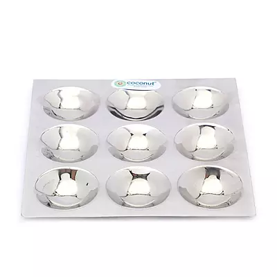Stainless Steel Cauka/Square/Cubic Idly Cooker 6 Plates
