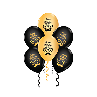 The Magic Balloons-Happy Birthday My Man Party Balloons Latex Balloons Happy Birthday Husband Pack of 30 pcs Ideal for Husband Birthday Decoration