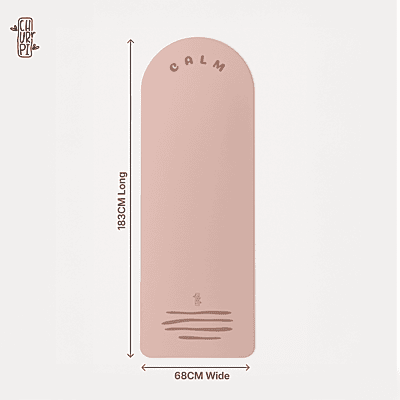 Calm Arched Yoga Mat | Light Coffee