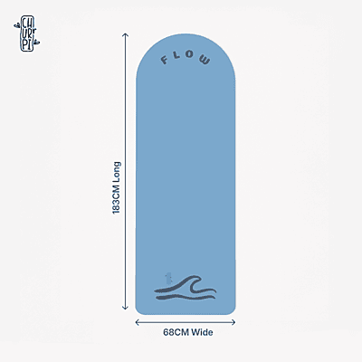 Flow Arched Yoga Mat | Dark Blue
