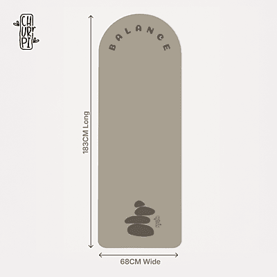 Balance Arched Yoga Mat | Light Brown