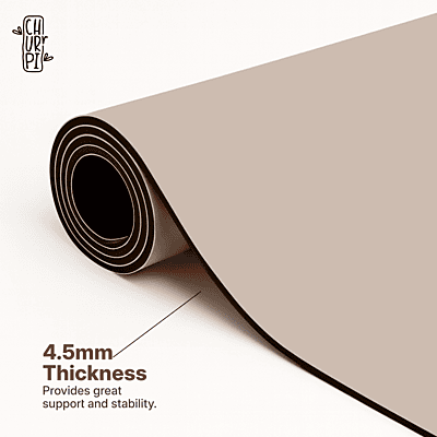 Calm Arched Yoga Mat | Light Coffee